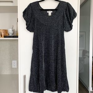 Ultra Pink | Black Sparkle | Bubble Dress